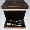 Magnifier & Letter Opener Set w/ Wood Box